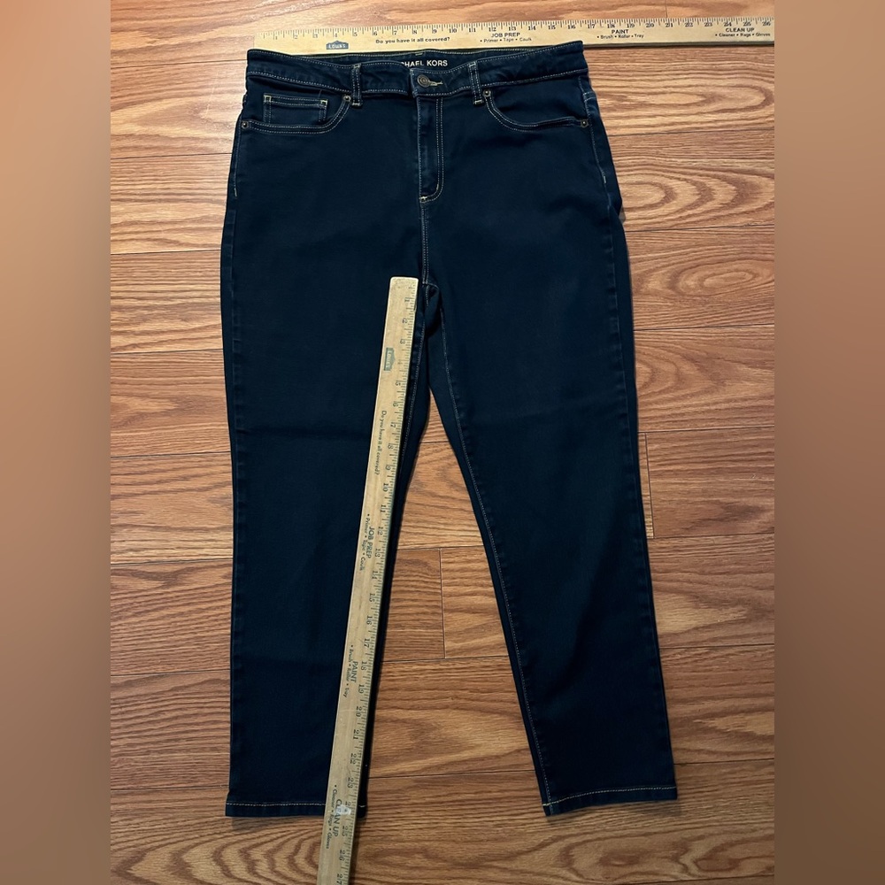 Michael Kors Dark Blue Crop Skinny Jeans